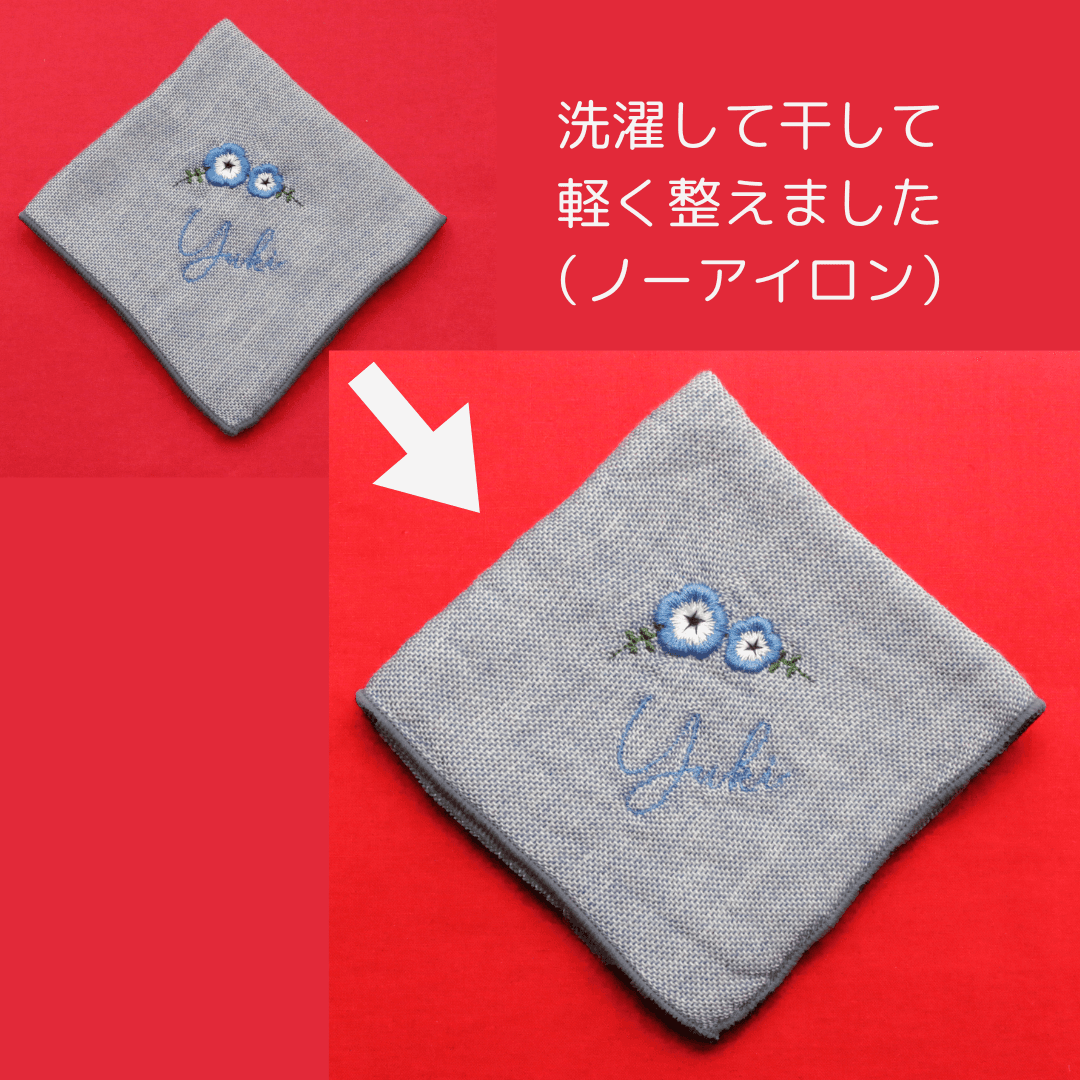 【今治タオル】刺繍ハンカチギフト　ForMen – 2種のデザイン／選べる2色　クリスマスギフト | 15枚目